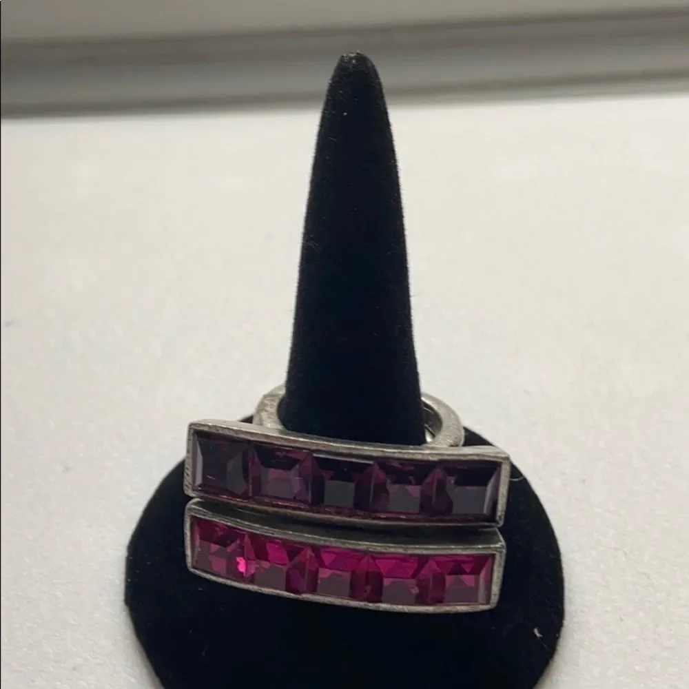 🍭6/$30 Purple jewel bar rings - ~8
